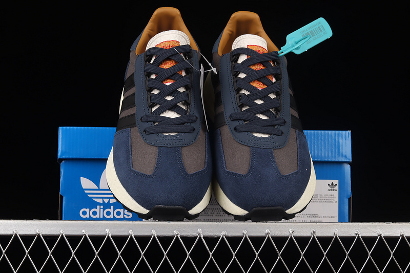 Retropy E5 Shoes Dark Navy/Dark Grey-Orange 11