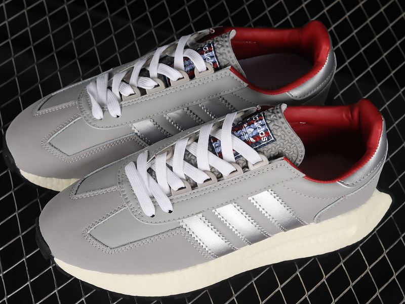 Retropy E5 Shoes Grey Two/Matte Silver/Better Scarlet 7