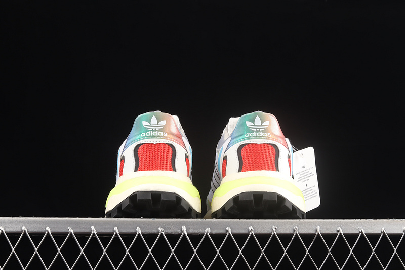 Retropy P9 Shoes White Rainbow Ash Pearl/Blue/Red Box/Dash Green 27