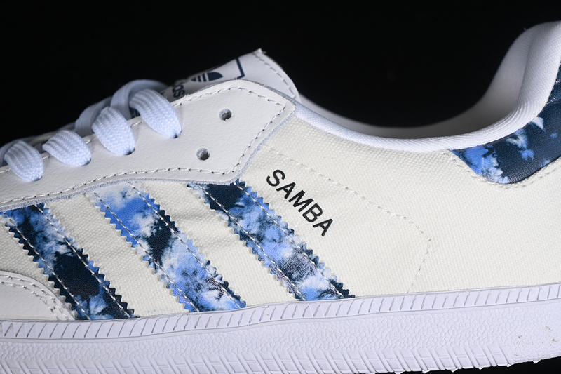 Samba Tie Dye Black Cloud White/Royal Blue/Cloud White 3