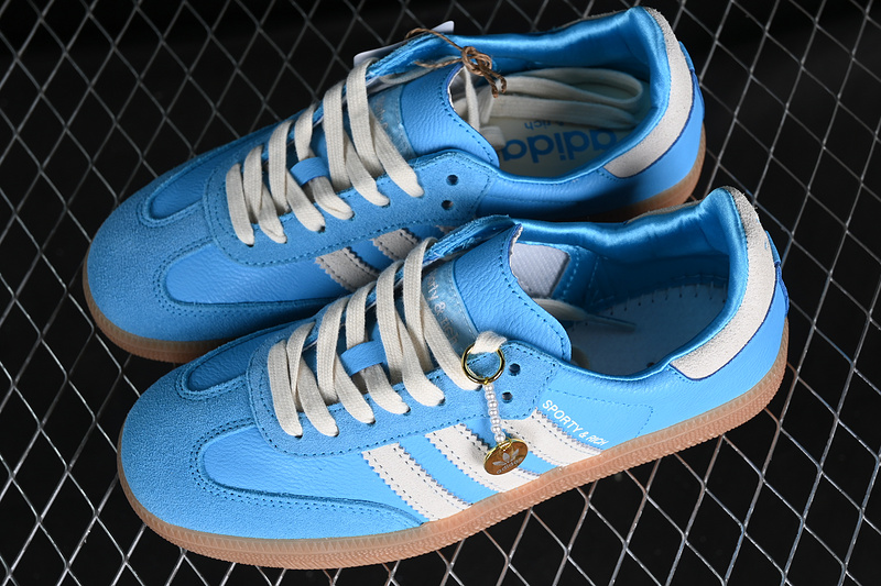 Samba Og Sporty&Rich White/Blue/Brown 7