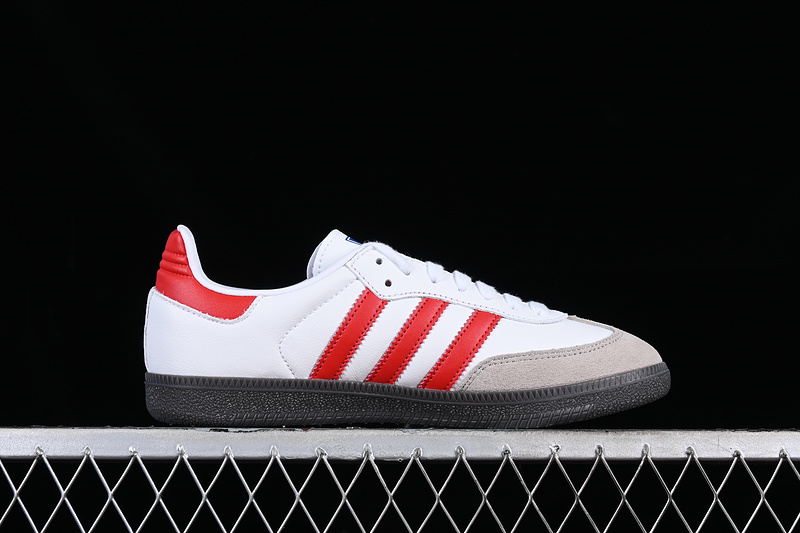 Adidas Samba Vegan White/Black/Red/Grey 27