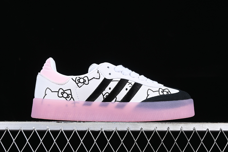 Samba Vegan White/Black/Pink 3