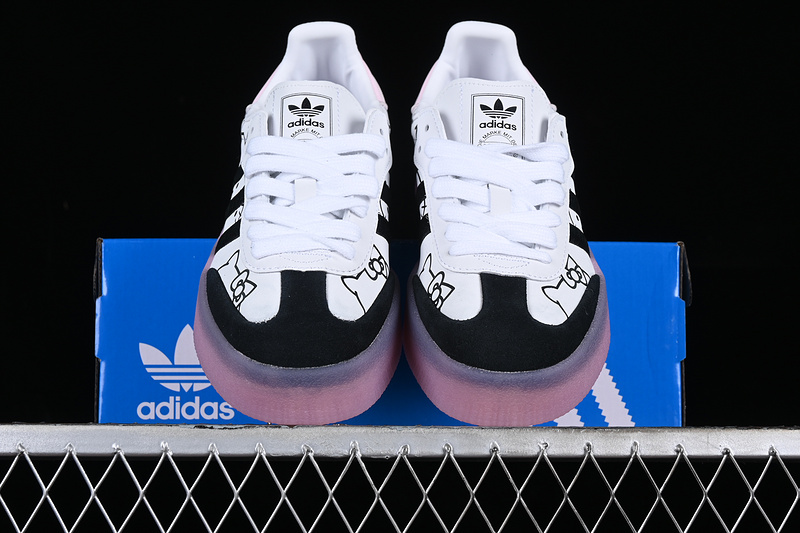 Samba Vegan White/Black/Pink 5