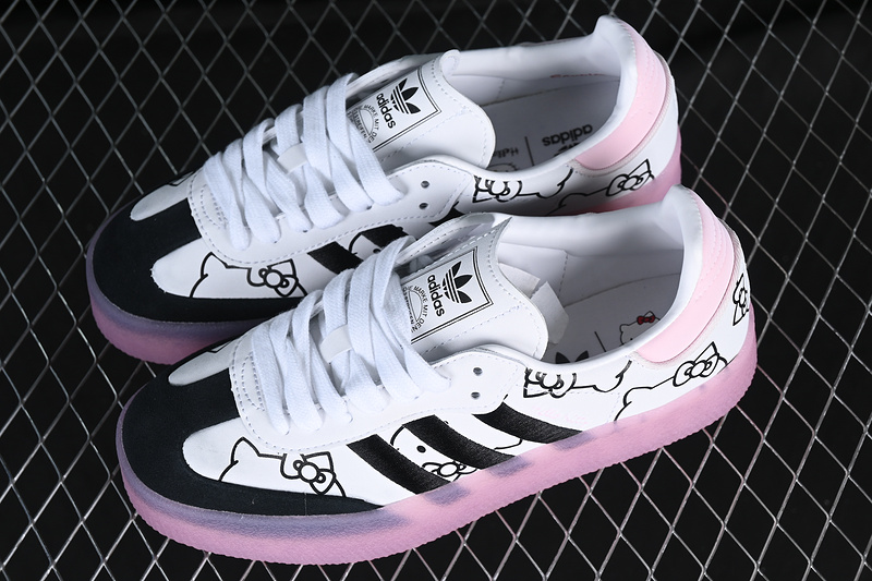 Samba Vegan White/Black/Pink 19