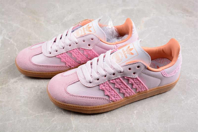 Adidas Samba Vegan Og White/Pink/Brown 29