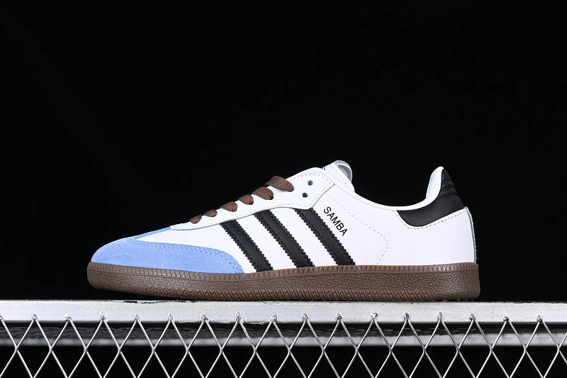 Adidas Samba Vegan White/Black/Blue 15