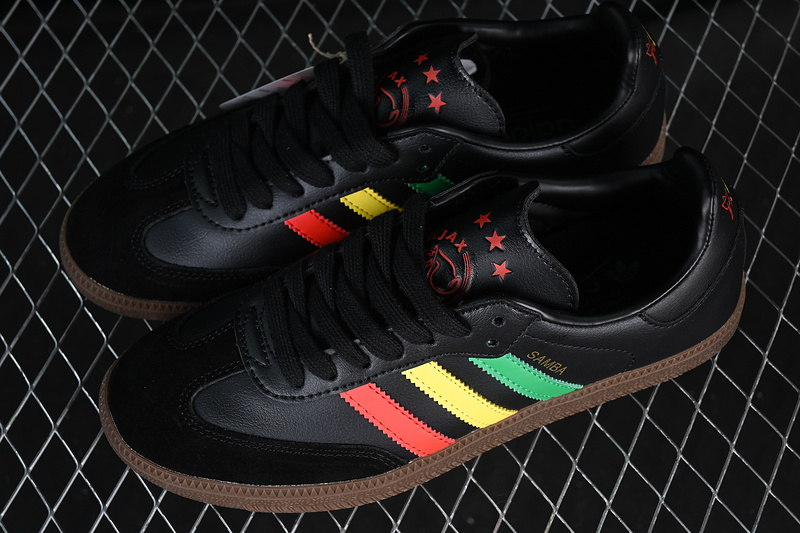 Samba Vegan Black/Green/Yellow/Red 11