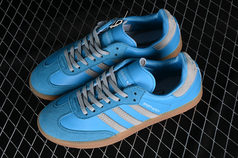 Adidas Sporty & Rich X Samba Og Blue Rush/Crystal White/Gum Three 11