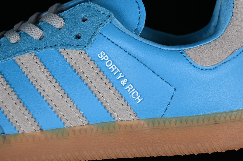 Adidas Sporty & Rich X Samba Og Blue Rush/Crystal White/Gum Three 17