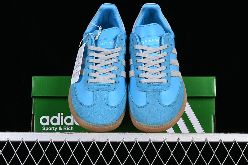 Adidas Sporty & Rich X Samba Og Blue Rush/Crystal White/Gum Three 27