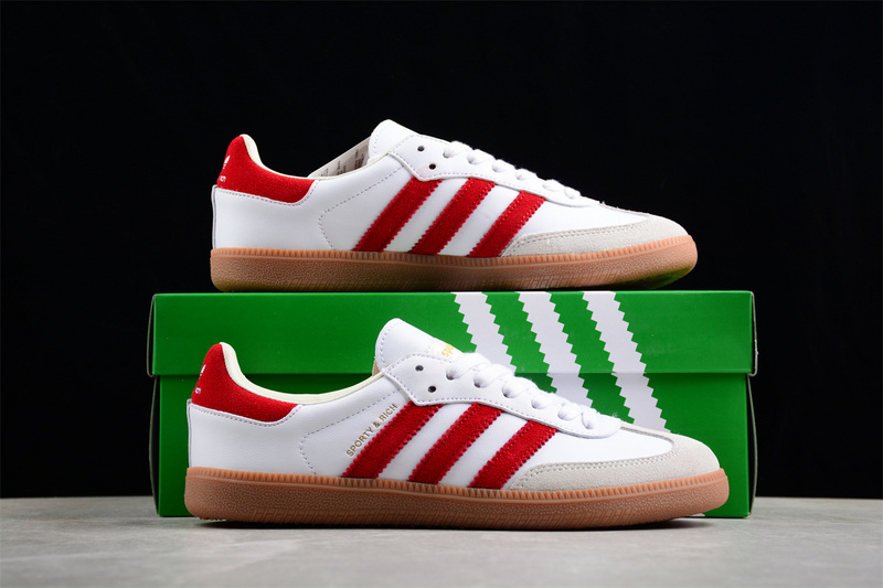 Sporty Rich Originals Samba Og White/Red/Brown 7