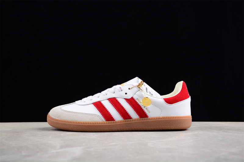 Sporty Rich Originals Samba Og White/Red/Brown 9