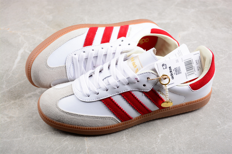 Sporty Rich Originals Samba Og White/Red/Brown 25