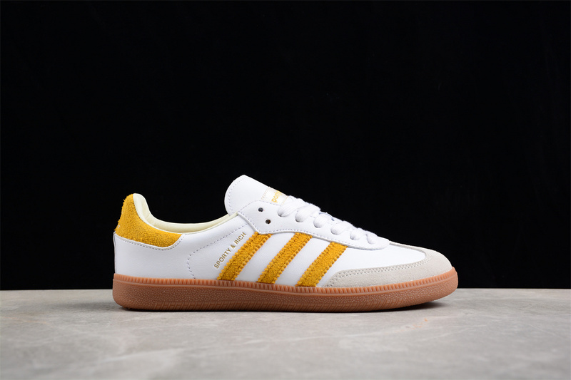 Sporty Rich Originals Samba Og White/Yellow/Brown 3