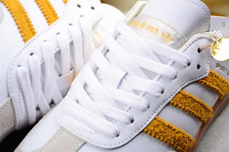 Sporty Rich Originals Samba Og White/Yellow/Brown 7