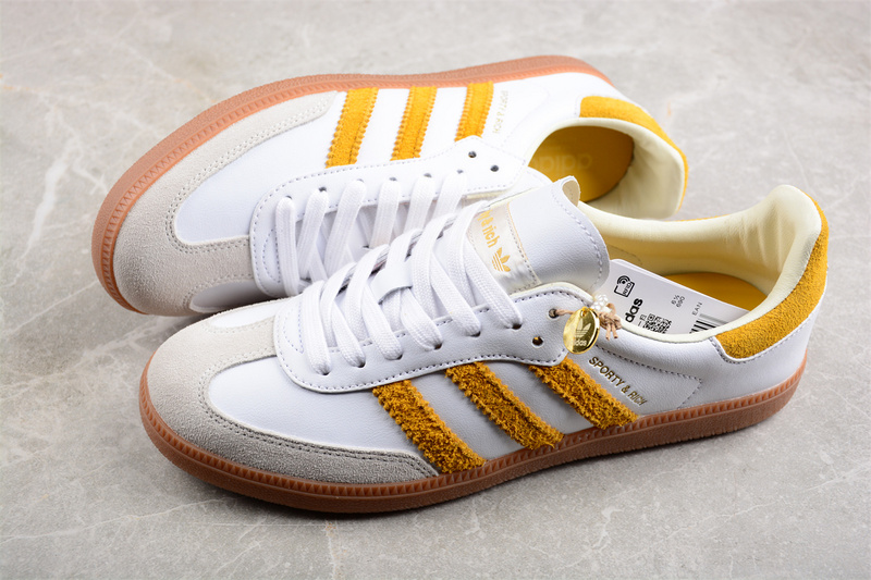 Sporty Rich Originals Samba Og White/Yellow/Brown 21