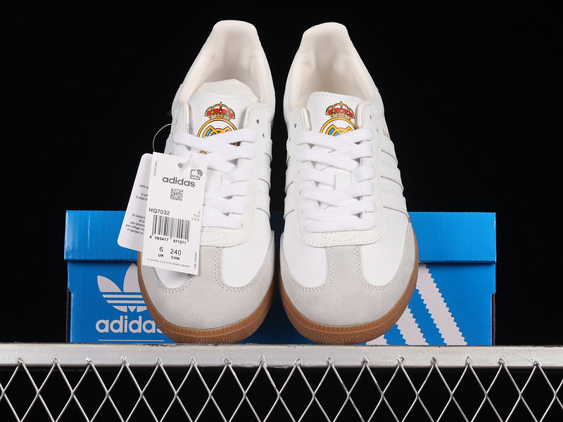 Real Madrid X Samba Team Shoes Cloud White/Cloud White/Gum 11