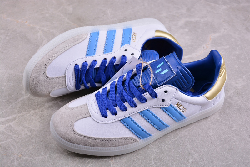 Samba Messl White/Lucid Blue/Blue Burst/Gold 7