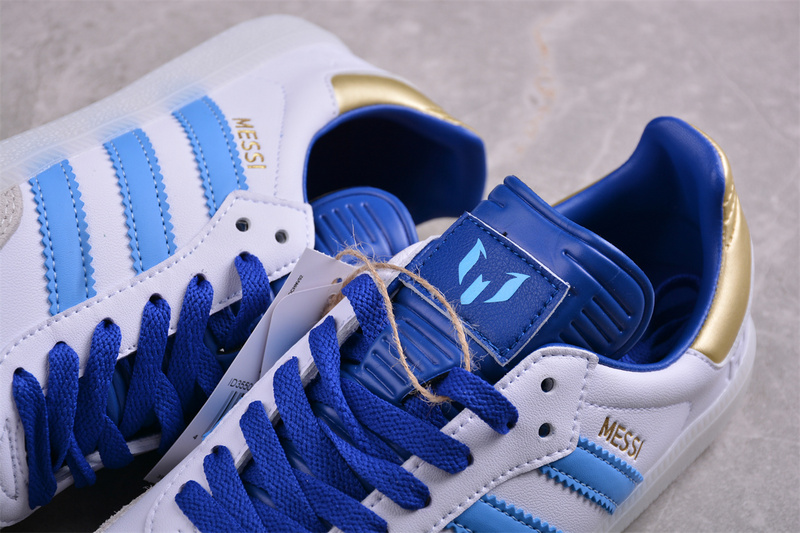 Samba Messl White/Lucid Blue/Blue Burst/Gold 13