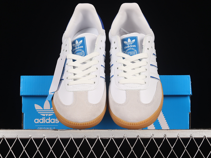 Samba Shoes Cloud White/Lucid Blue/Gum 11