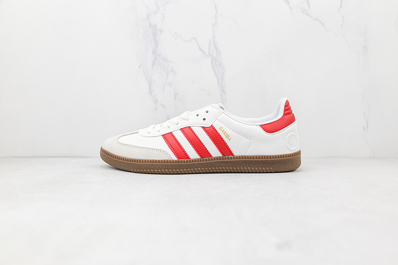 Samba Vegan Og Shoes Footwear White/Scarlet/Gum 15