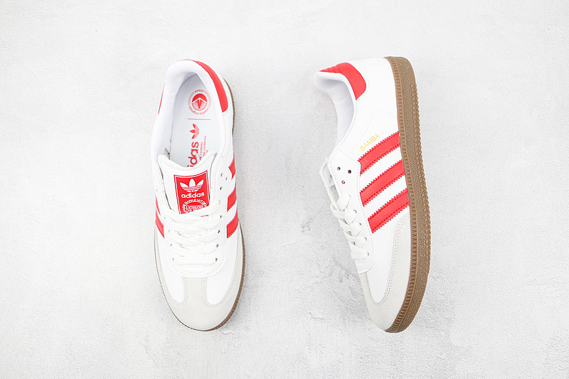 Samba Vegan Og Shoes Footwear White/Scarlet/Gum 19