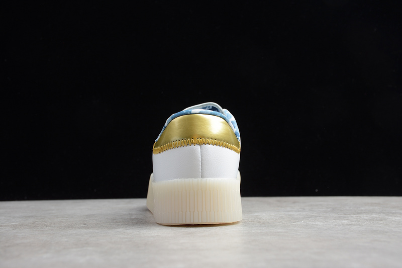 Sambarose Shoes Cloud White/Gold Metallic/Core Black 7