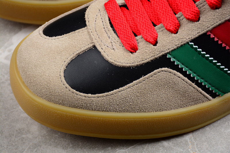 Gucci X Gazelle Shoes Core Black/Green/Brown-Red 15