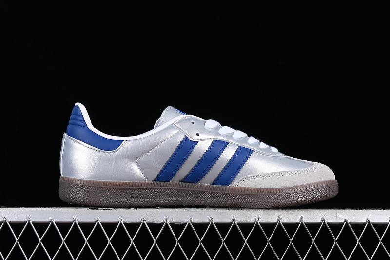 Adidas Samba Vegan White/Brown/Blue/Silver 15