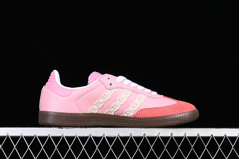 Adidas Samba Vegan White/Brown/Pink 5