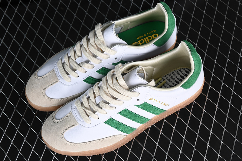 Adidas Samba Og Sporty&Rich White/Green/Brown 7