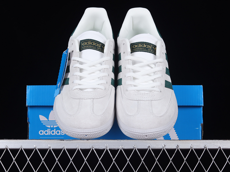 Handball Spezial Shoes Cloud White/Dark Green/Gold 27