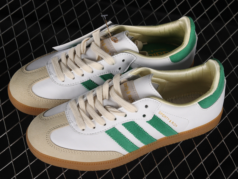 Sporty & Rich X Samba Og Cloud White/Green/Gum 19