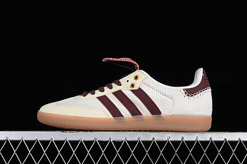 Wales Bonner X Adidas Samba Pony Cream White/Mystery Brown/Cream White 15