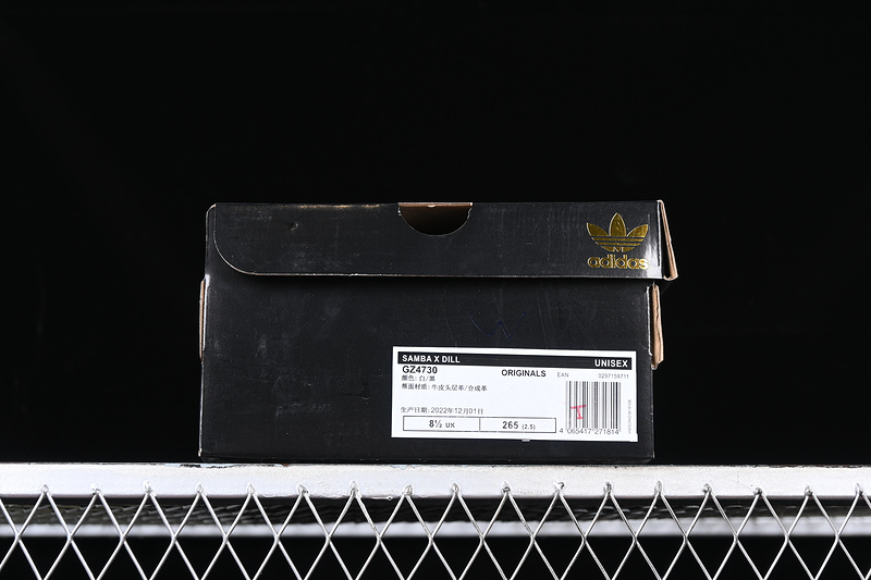 Adidas Jason Dill X Samba Cloud White/Core Black/Gold Metallic 27