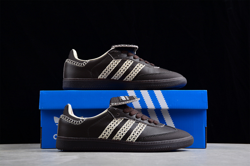 Wales Bonner X Samba Shoes Black/Cream White/Core Black 23