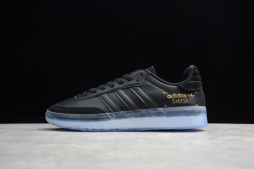 Samba Rm Shoes Core Black/Shock Cyan/Gold 27