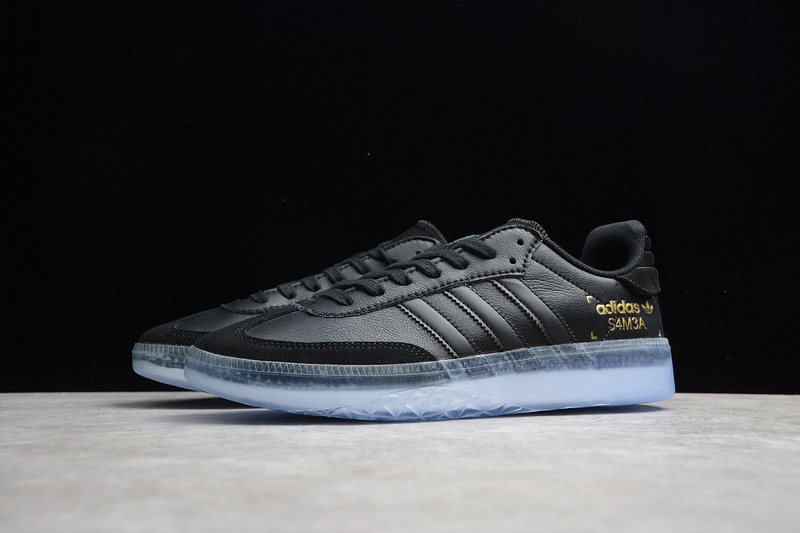 Samba Rm Shoes Core Black/Shock Cyan/Gold 29