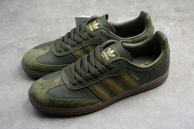 Samba Og Ft Shoes Night Cargo/Gold Metalic 9