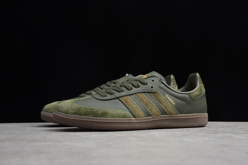 Samba Og Ft Shoes Night Cargo/Gold Metalic 15