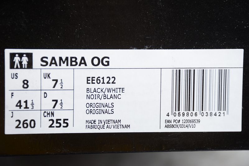 Samba Og Shoes Core Black/Cloud White 7