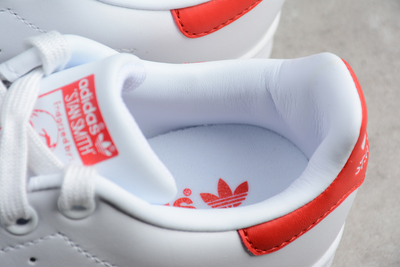 Adidas Stan Smith White/White/Red 5