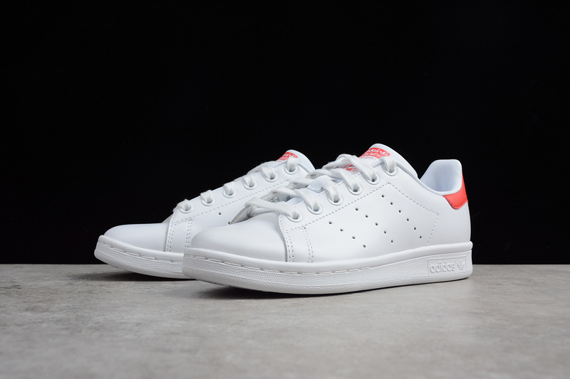 Adidas Stan Smith White/White/Red 13