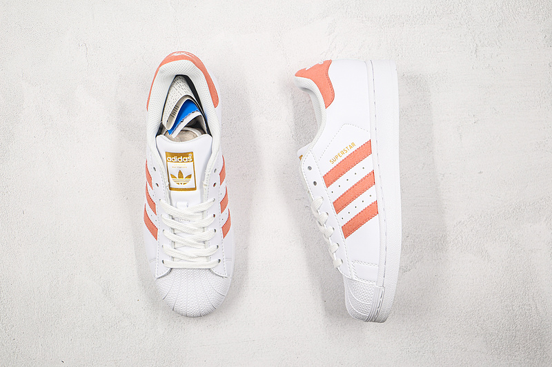 Superstar Shoes Cloud White/Orange/Cloud White 9