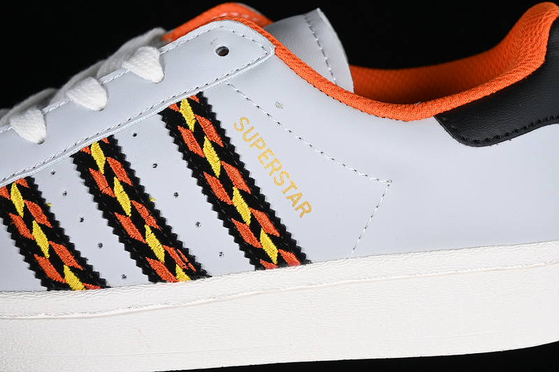 Superstar White/Black/Grey/Orange 13