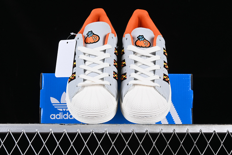 Superstar White/Black/Grey/Orange 23