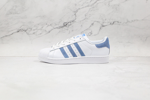 Superstar Shoes Cloud White/Glow Blue/Cloud White 3