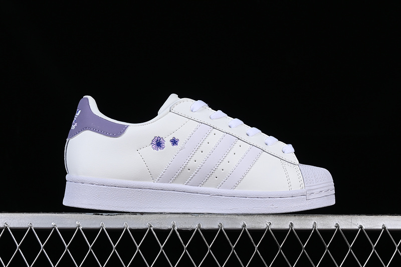 Superstar White/Purple 25