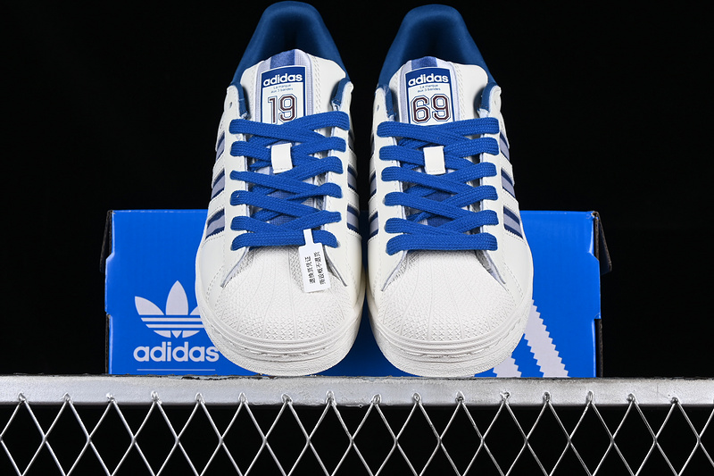 Adidas Superstar White/Blue 27